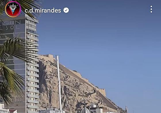 Imágenes del vídeo publicado por el CD Mirandés.