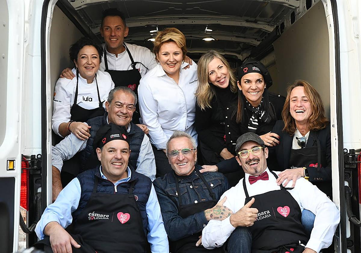 Los grandes chef dan el toque al cocido solidario de AGS