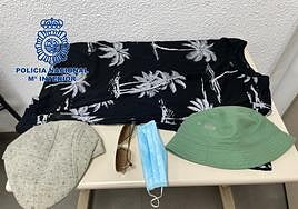 Efectos que portaba el detenido en el momento de su arresto.