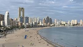 Playa de Levante en Benidorm.