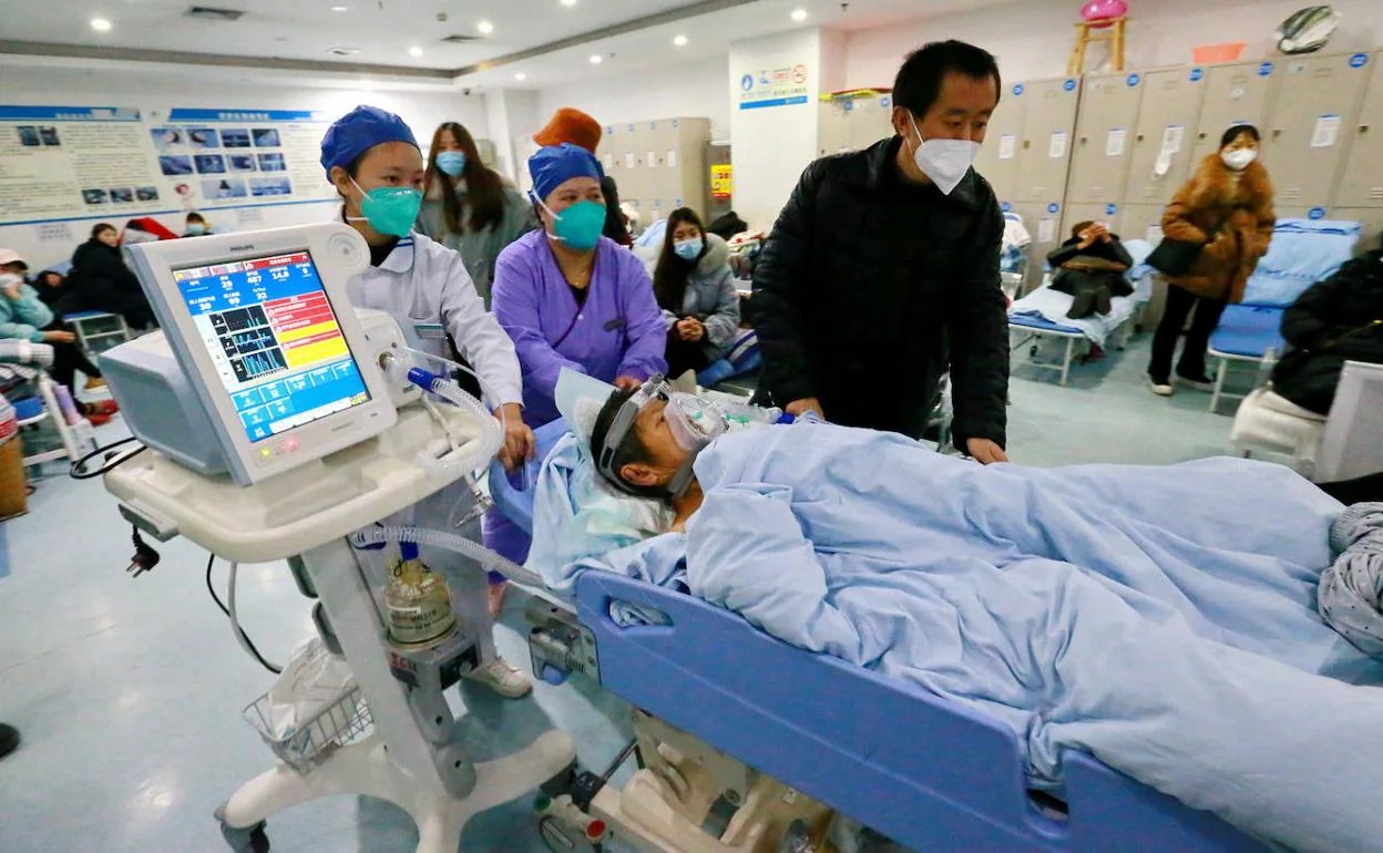 Ingreso por covid en un hospital de China 