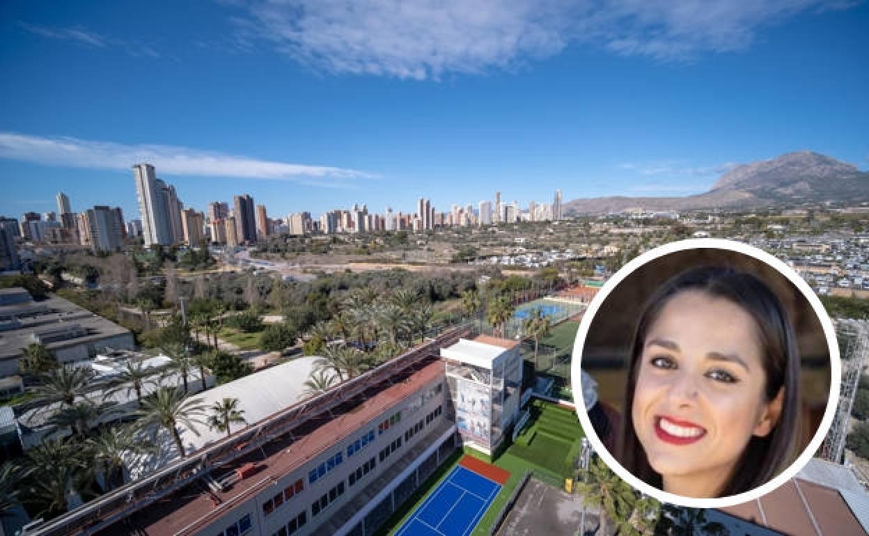 Imagen del Colegio Internacional Lope de Vega y de la enfermera Ana Hoyo.