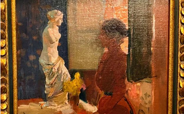 'Clotilde contemplando la Venus de Milo', Joaquín Sorolla, 1897 