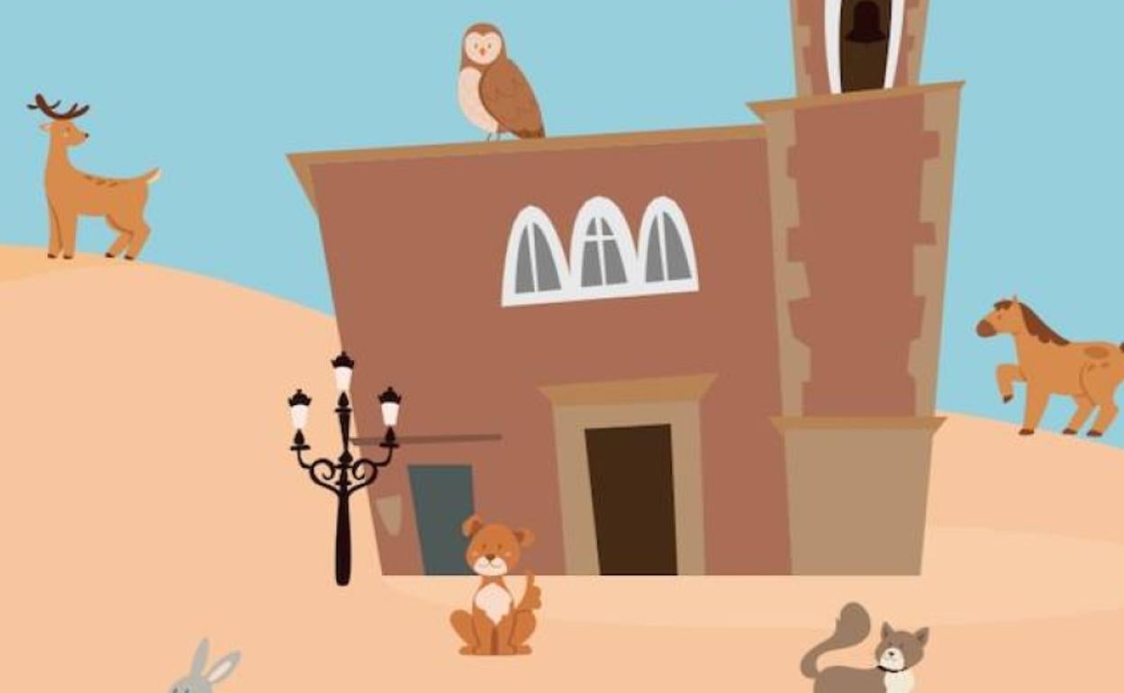 Cartel anunciador de las fiestas. 