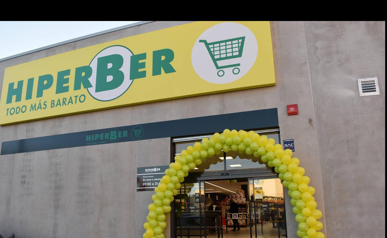 Fachada del nuevo supermercado