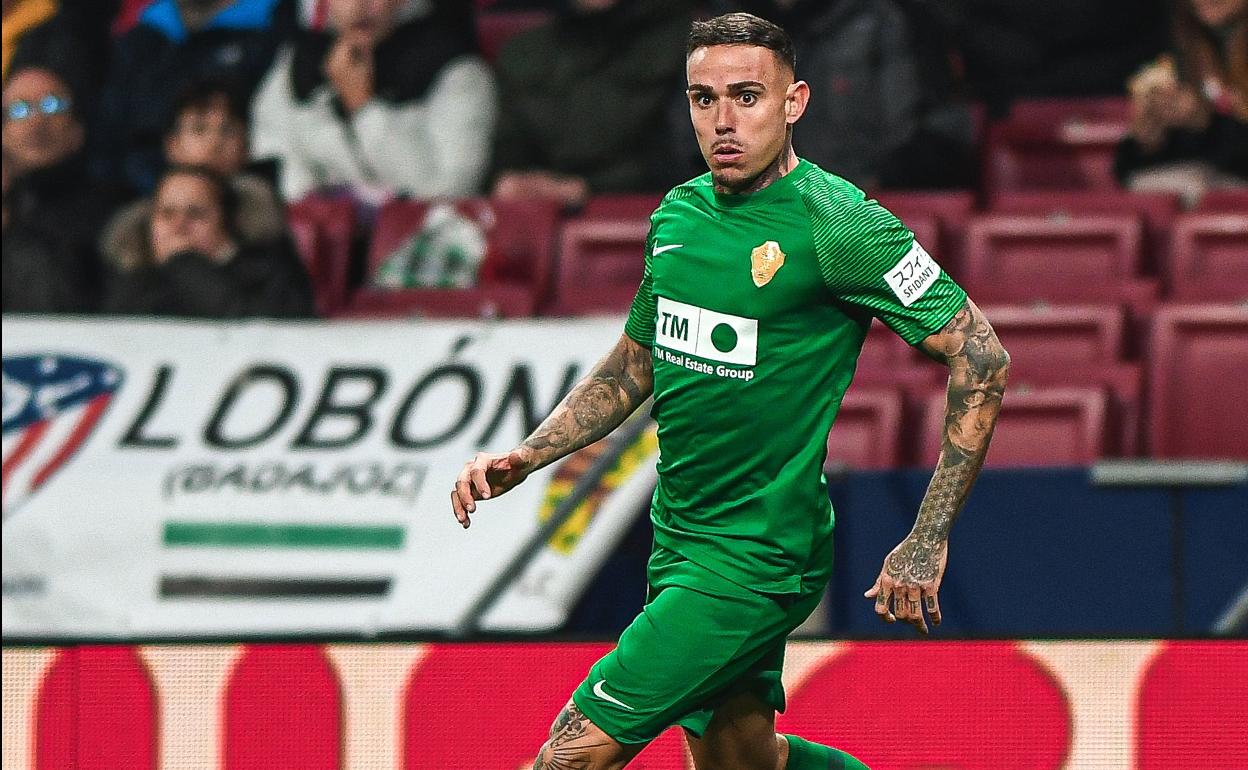 Roger Martí, durante el Atlético-Elche 