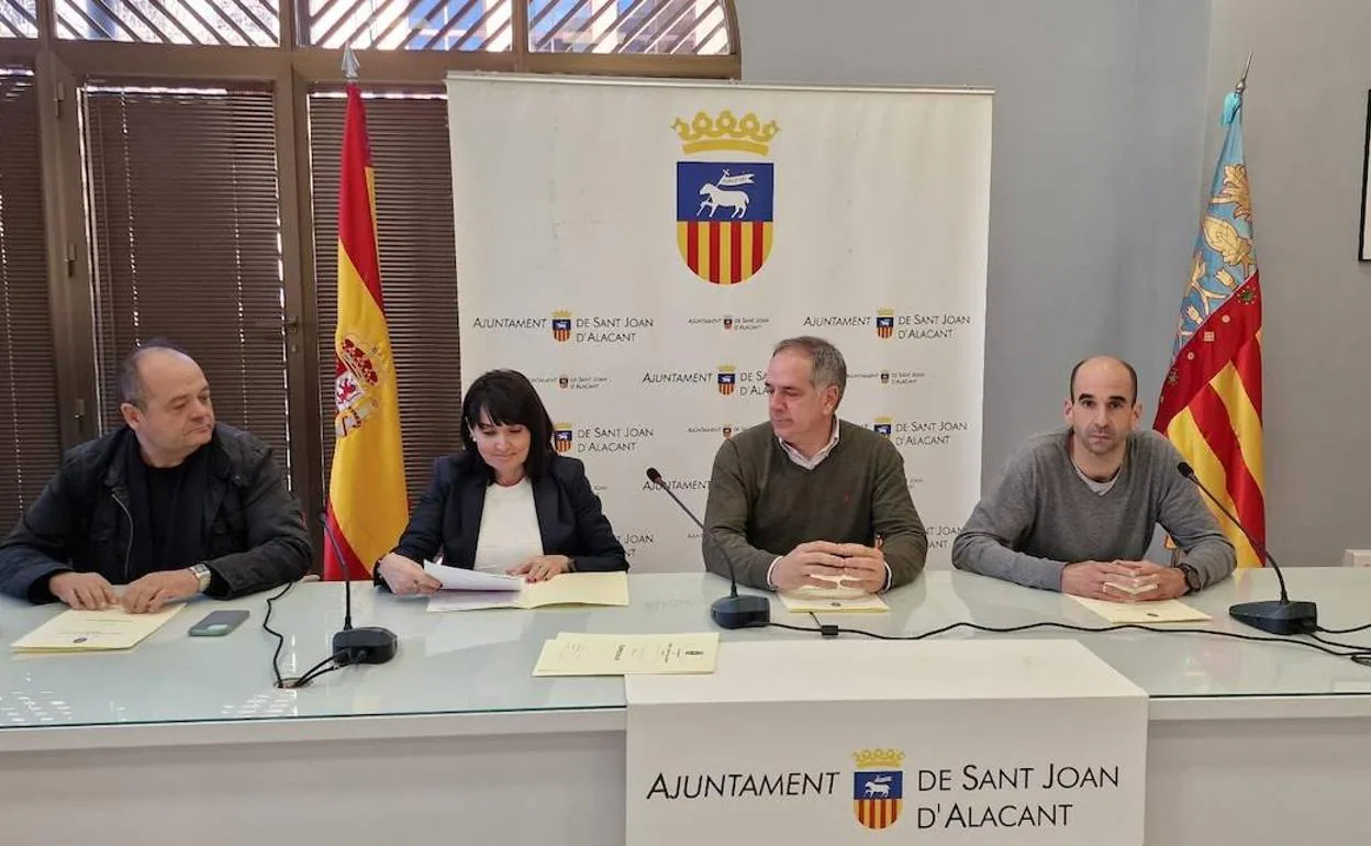 Los concejales de Ciudadanos en Sant Joan.
