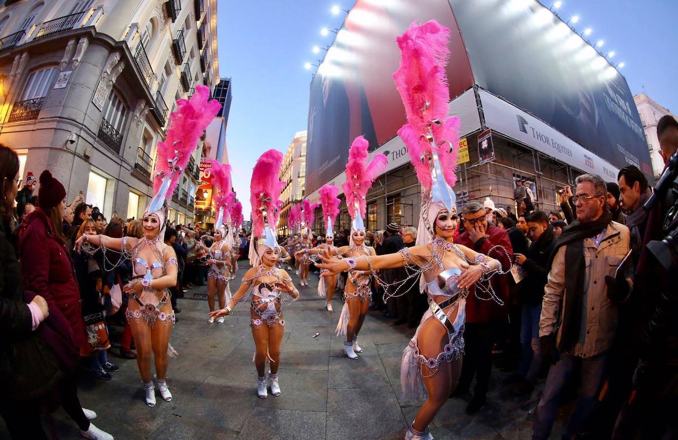 Desfile del Carnval de Torrevieja en Madrid en 2013.