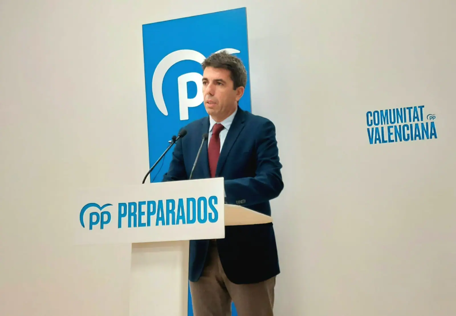 El presidente del PPCV, Carlos Mazón.