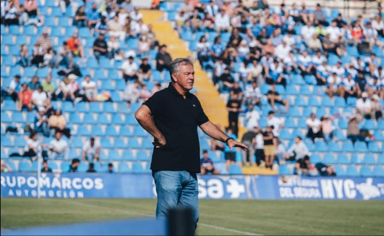 César Ferrando, durante el Hércules-La Nucía de Copa del Rey de esta temporada 