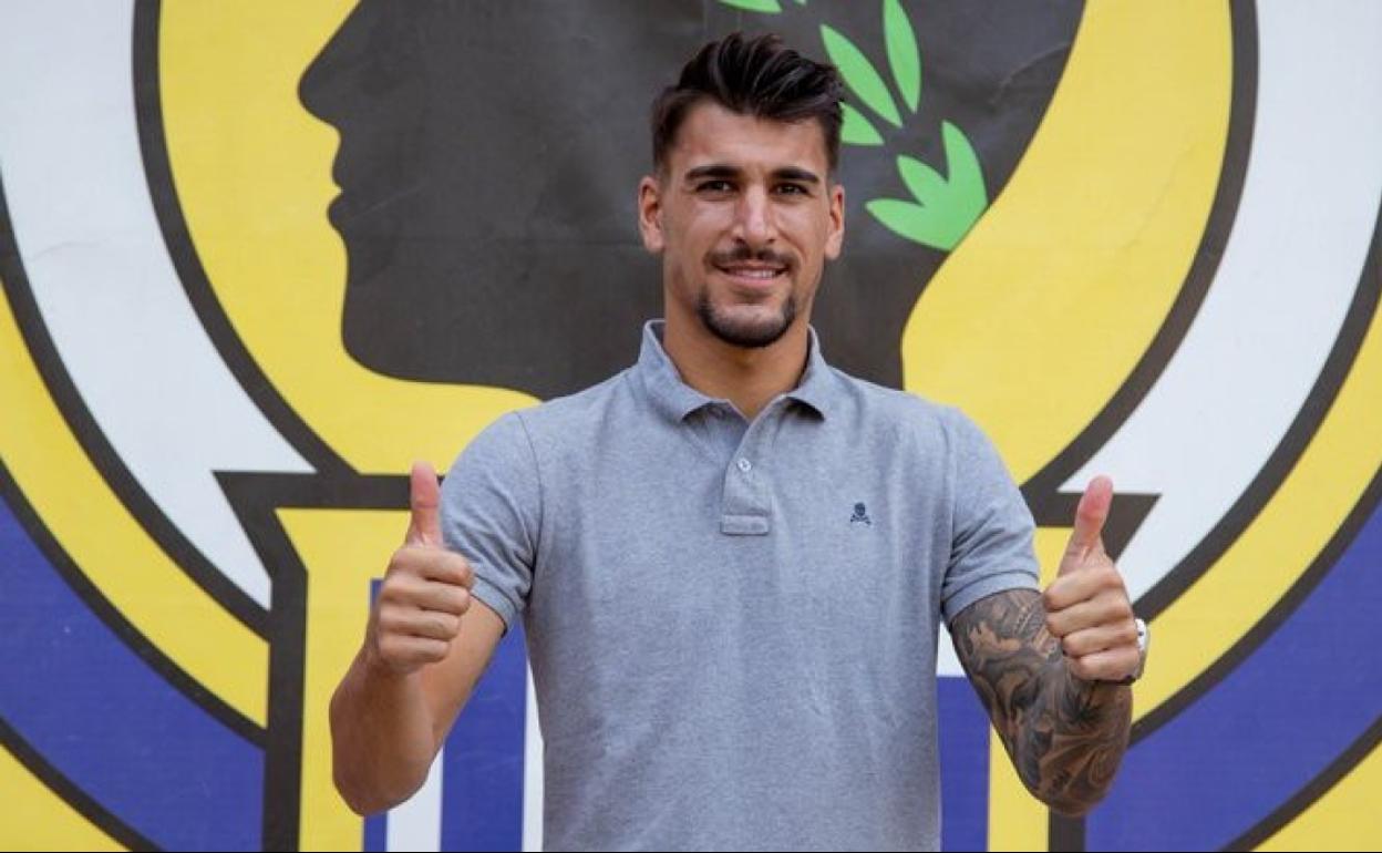 Diego Jiménez, en su presentación como herculano la pasada temporada 