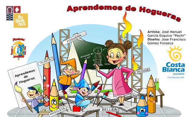 Hoguera infantil 'Aprendemos de hogueras' que se plantará en Córdoba.