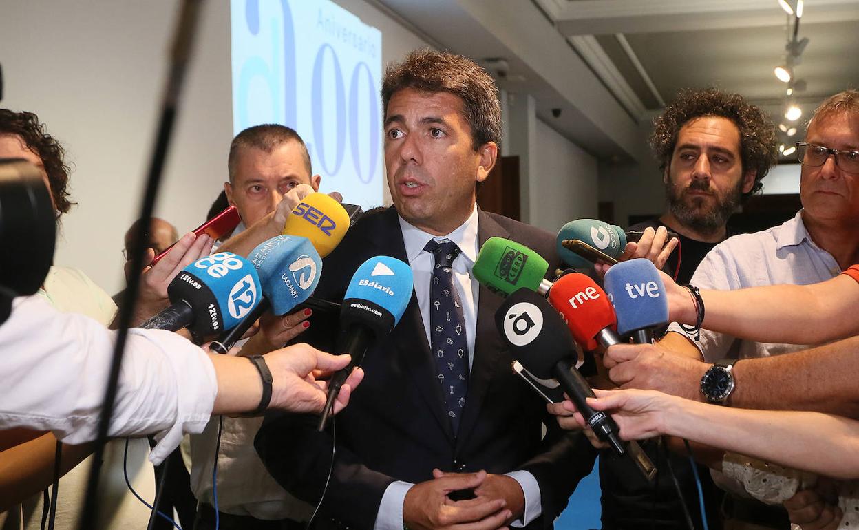 El presidente de la Diputación de Alicante, Carlos Mazón.