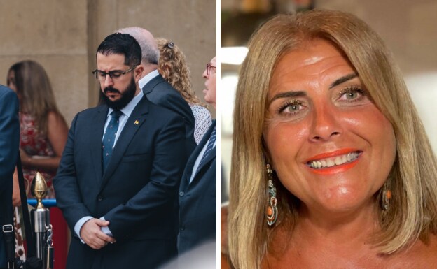 Mario Ortolà, portavoz en el Ayuntamiento de Alicante de Vox y Carmen Robledillo, candidata a la alcaldía de la formación 