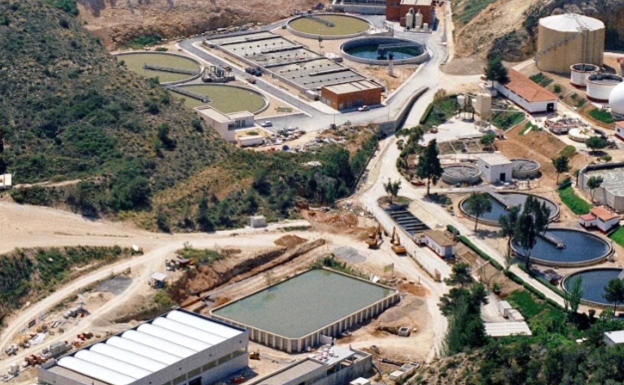 Imagen aérea de la EDAR de Benidorm