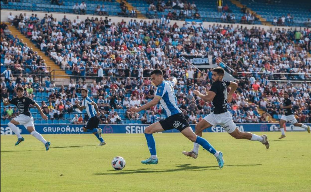 Jack Harper, durante el Hércules-Peña Deportiva 