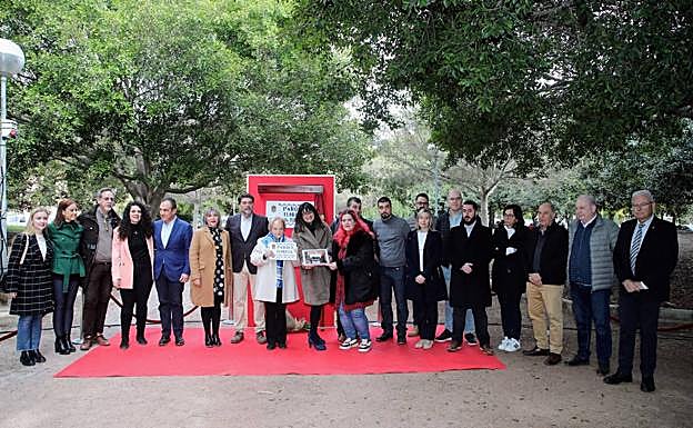 Inauguración del parque 'Florista Inmaculada Pérez'.