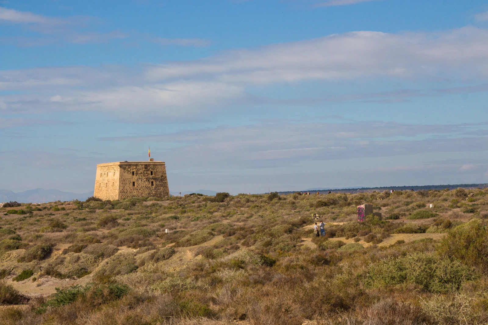 La torre de la parte natural de la isla. 
