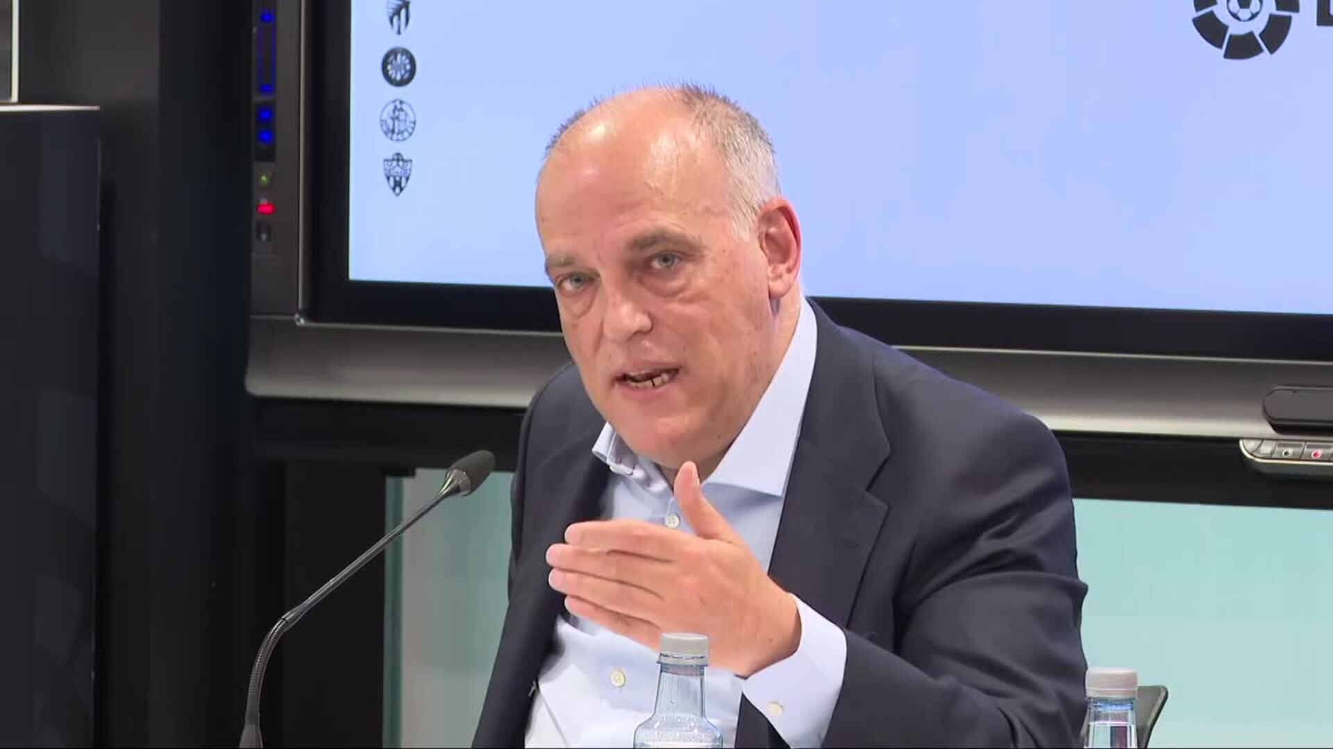 Tebas: "En todas estas denuncias ante los juzgados hemos ido siempre solos"