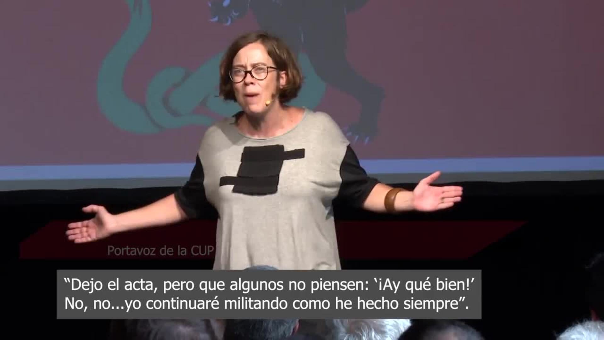 Reguant (CUP) renuncia a su acta de diputada en el Parlament y deja la primera línea política