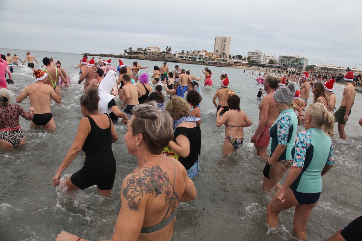 Baño solidario en Xàbia