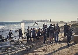 Rodaje de la serie 'Sin huellas' en Alicante.