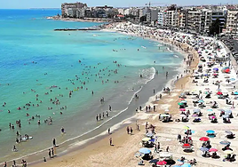 La playa de los Locos en Torrevieja.