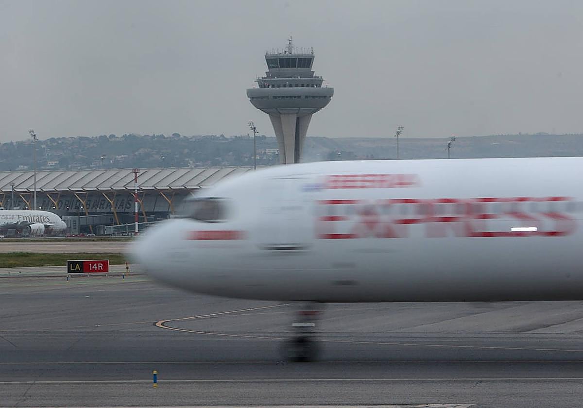 Uno de los aviones de la flota de Iberia.