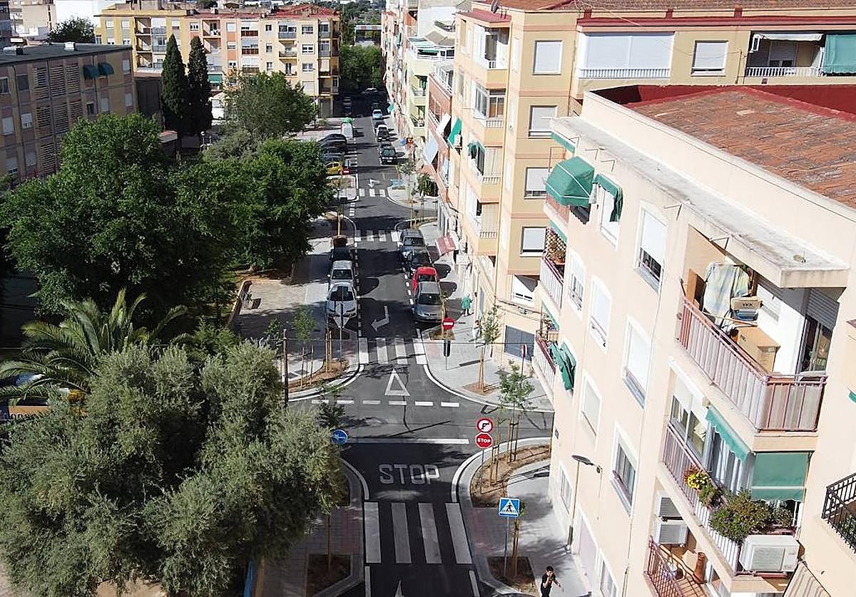 Edificios de viviendas en Elda.