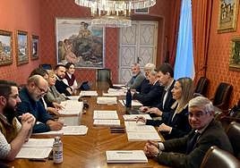 La comisión de Hacienda celebrada en el Ayuntamiento.