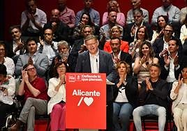 El aún secretario general del PSPV, Ximo Puig, en un acto en Alicante.