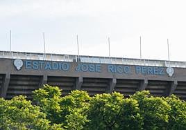 El estadio José Rico Pérez.