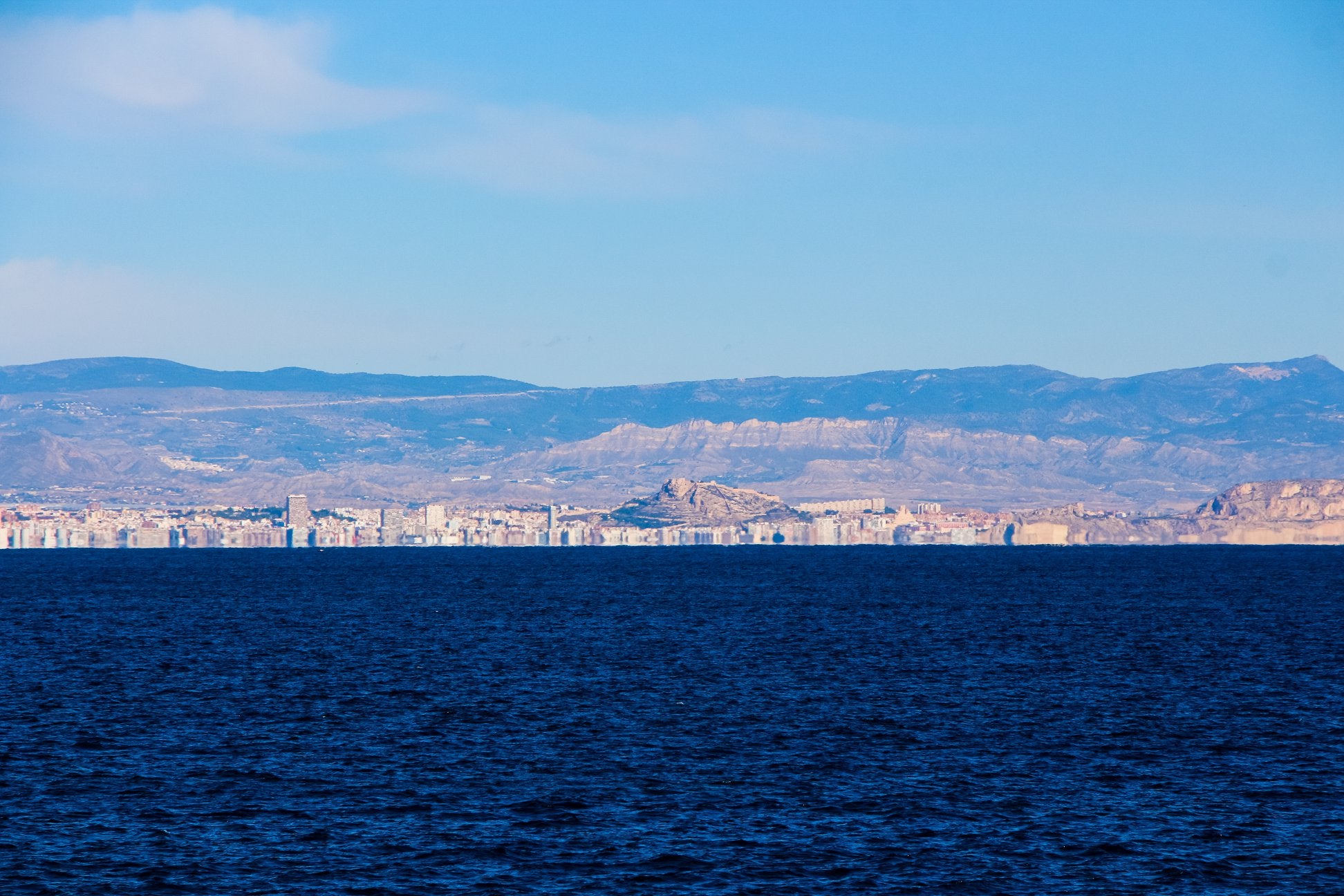 Alicante desde Tabarca.