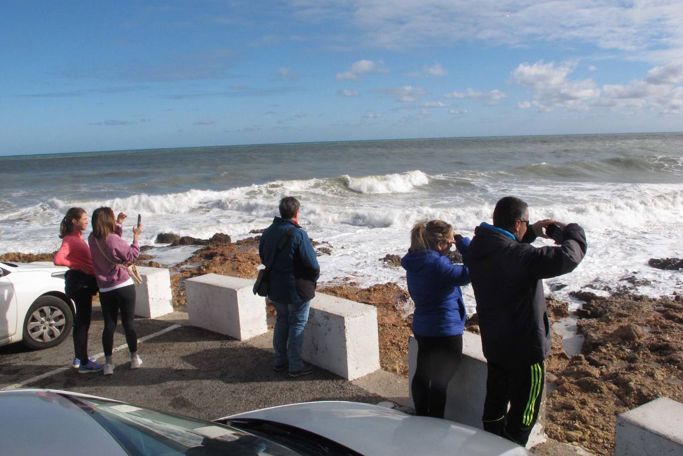 El temporal marítimo azota la costa de Dénia