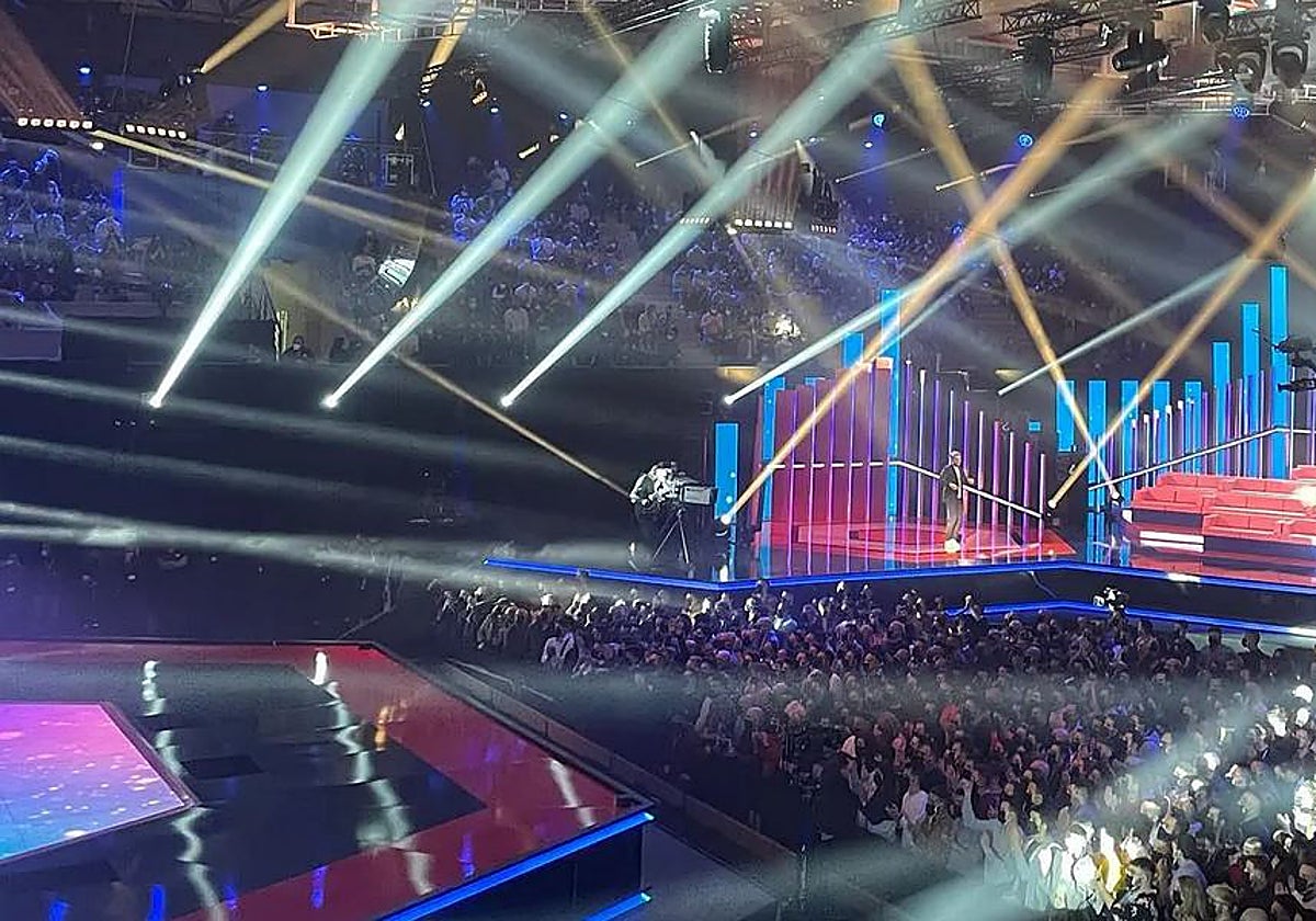 Imagen del plató de la pasada edición del Benidorm Fest