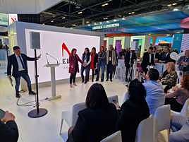 Momento de la primera jornada de Elda en Fitur.