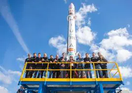 El equipo de PDL Space durante la presentación de Miura 1.