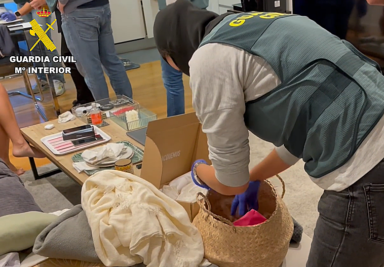 Registros realizados por la Guardia Civil en el marco de la operación.