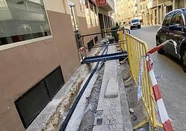 Una de las calles en las que se han actuado.