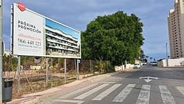 Imagen del solar donde se levantará la nueva promoción en El Campello.