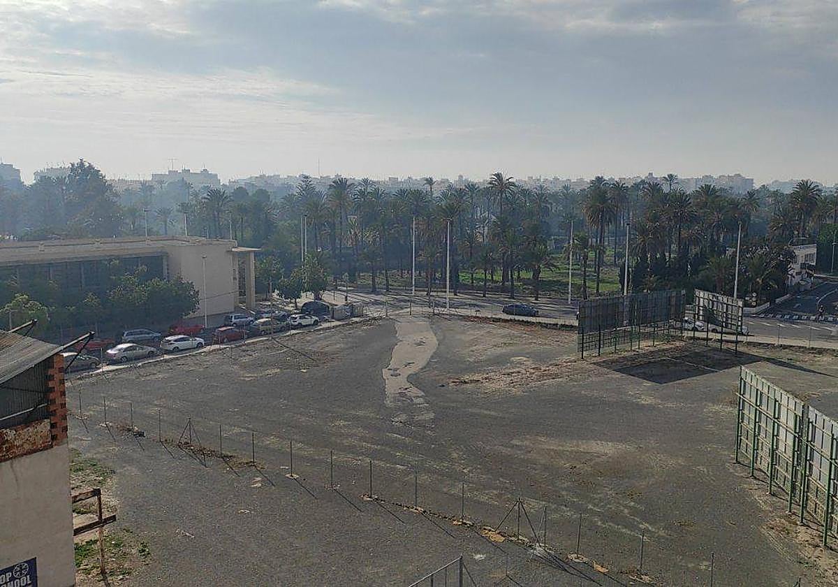 Terrenos para ubicar el Palacio de Congresos de Elche.