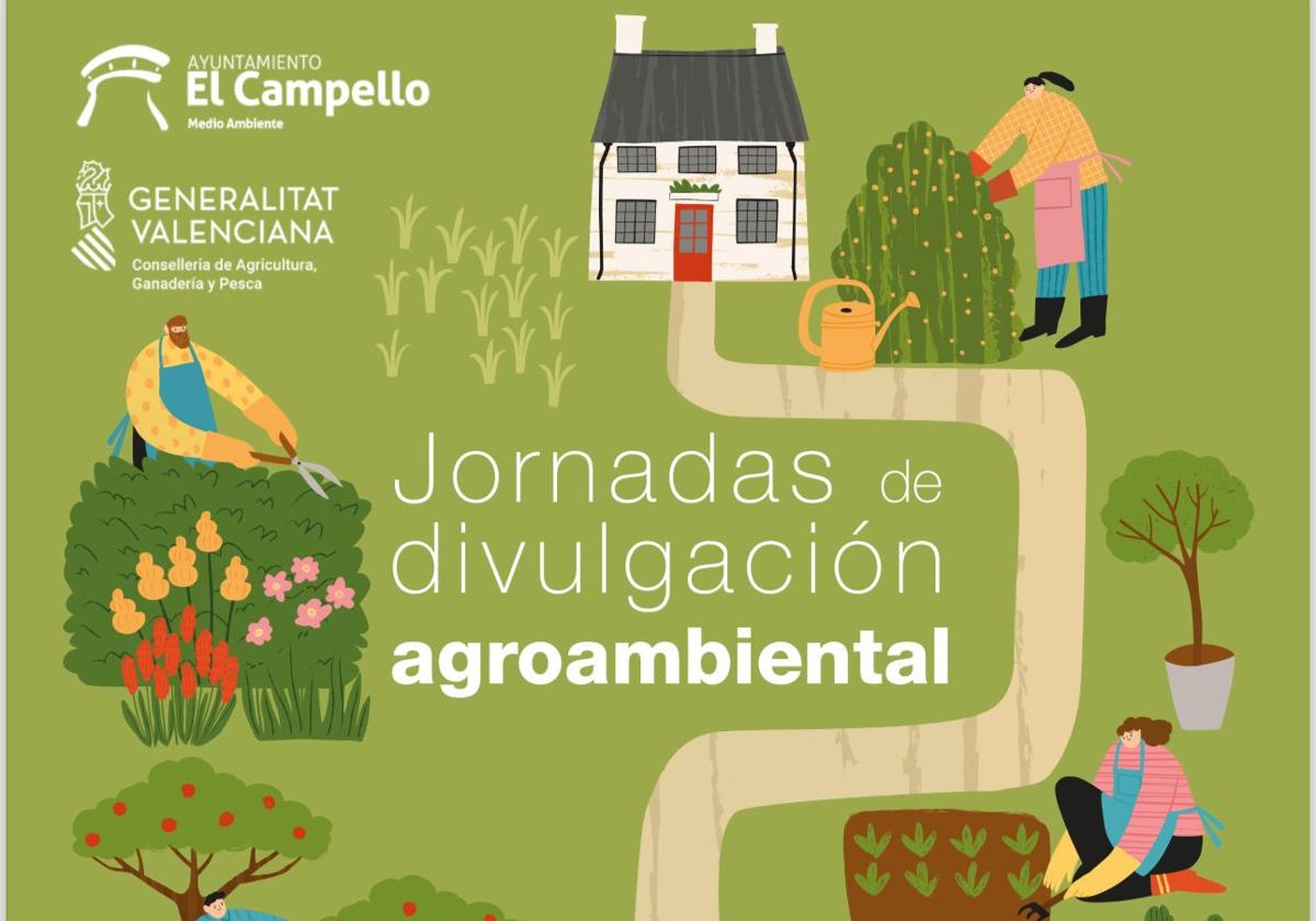Cartel de las jornadas de divulgación agroamniental de El Campello.
