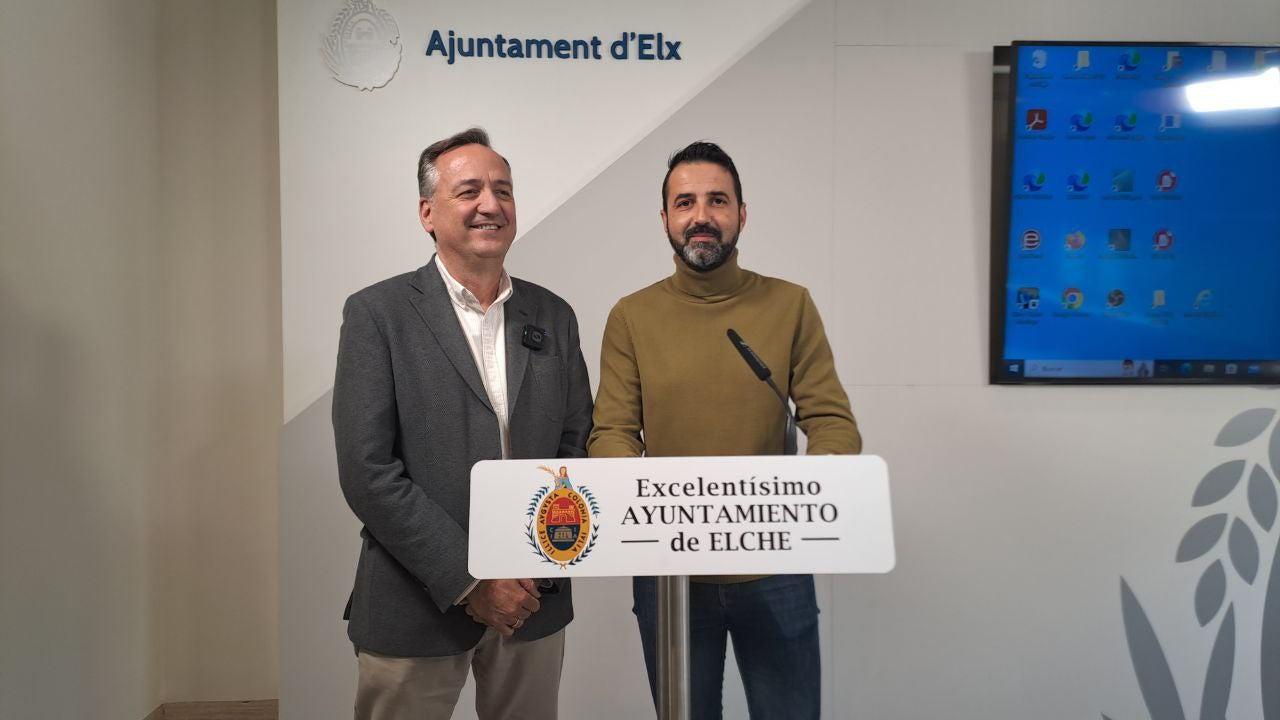 El edil del edil de Promoción Económica, Samuel Ruíz y de Pedanías, Raúl Sempere.