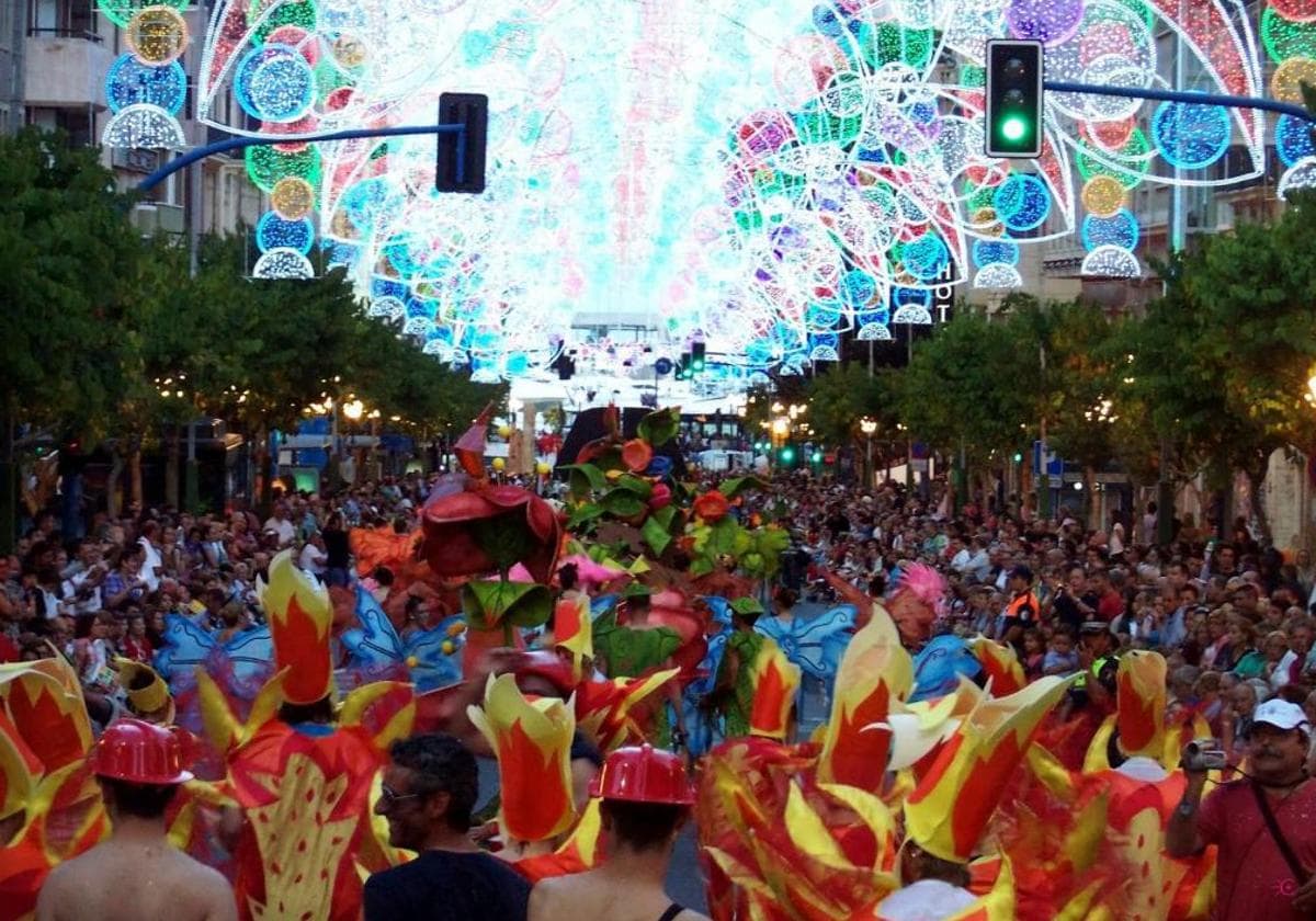 Fiesta de Carnaval en Alicante.