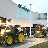 Las protestas de los agricultores llegan a Elche con una nueva tractorada