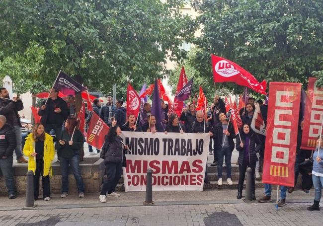 Concentración de los miembros de Sitval.