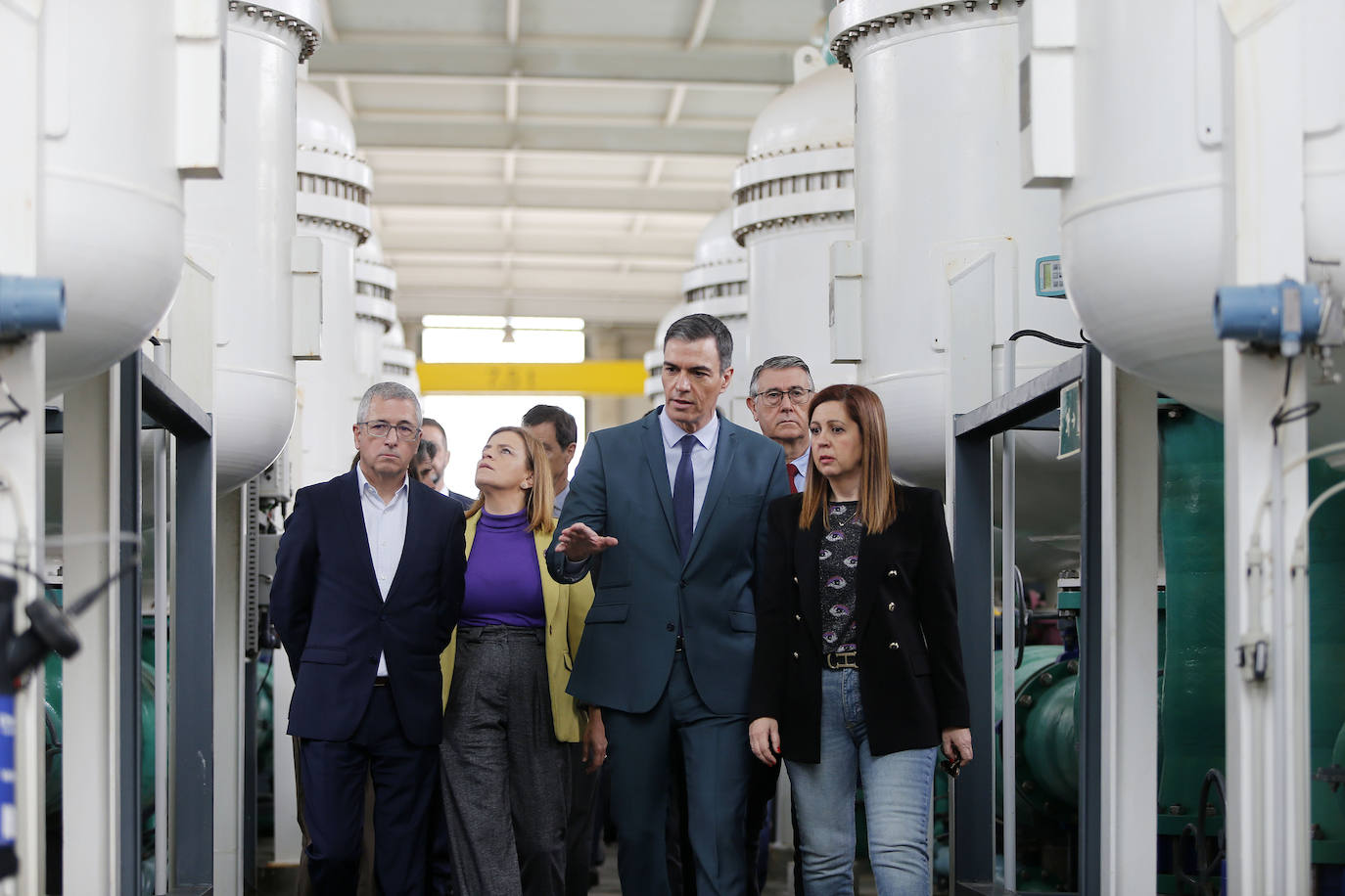 Así ha sido la visita de Pedro Sánchez a la desaladora de Torrevieja