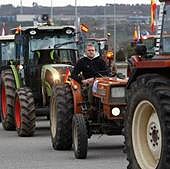 Carreteras y vías de Alicante afectadas por las protestas de los agricultores de este viernes
