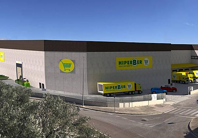 Recreación de la nueva nave logística.