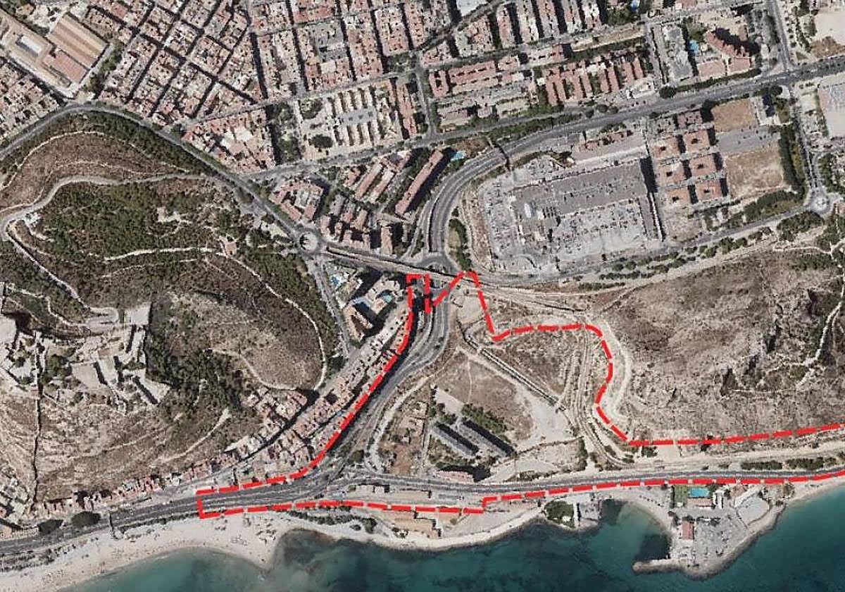 Zona de desarrollo de la Operación Integrada 6, en el barrio de Sangueta.